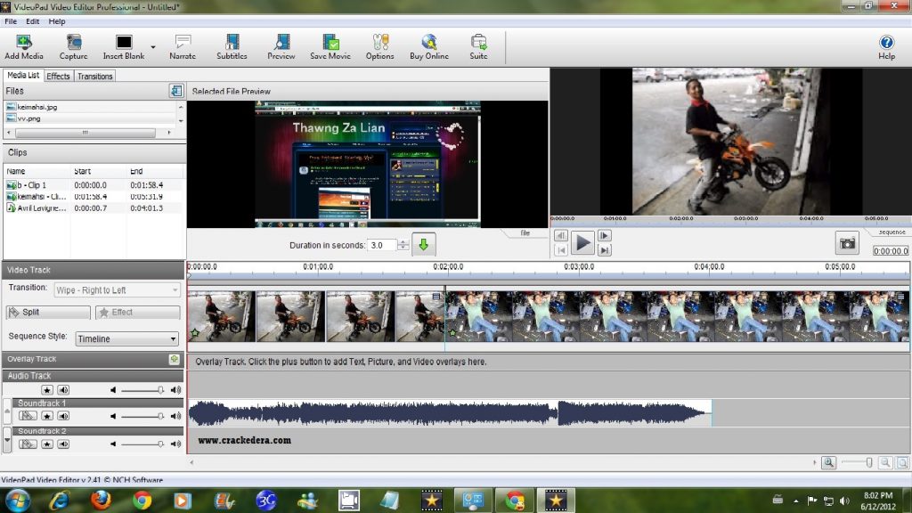 crack code for videopad video editor professional